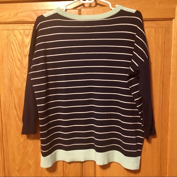 3/4-sleeve striped Gap sweater - Picture 3 of 3